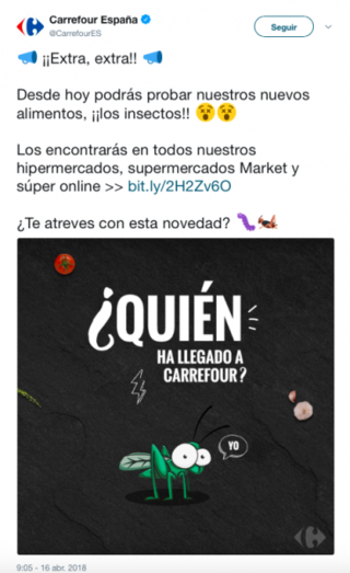 El runrún: Una de bichos en Carrefour