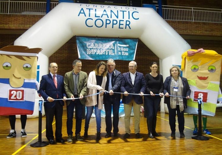 Más de 1.100 kilos de alimentos recaudados por la 6ª carrera infantil ‘Kilos x Km’ de la Fundación Atlantic Copper