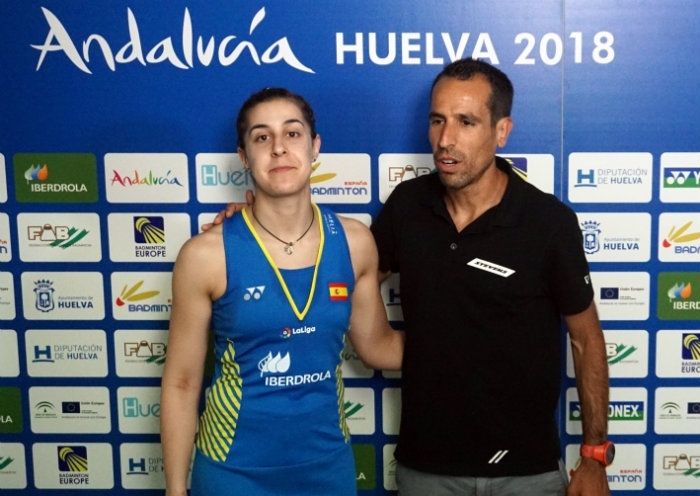 Carolina Marín y Emilio Martín, encuentro entre bicampeones mundiales