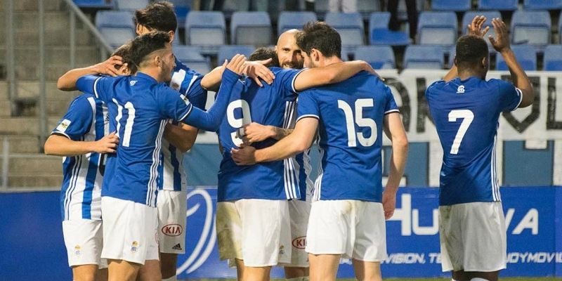 Entre Boris Garrós, Lazo, Rafa de Vicente y Gorka Santamaría han marcado 26 de los 32 goles que atesora el Recre esta campaña
