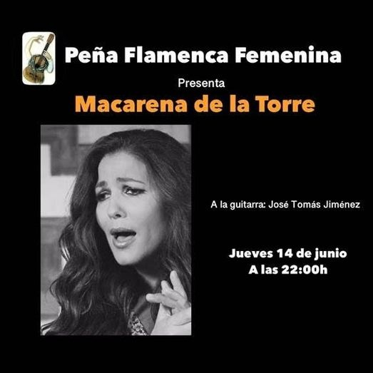 Macarena de la Torre clausurará el actual ciclo de actividades flamencas de la Peña Femenina