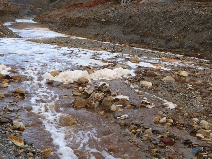 Un informe técnico de la Junta destaca que los vertidos denunciados en el río Tinto son 'espumas naturales'
