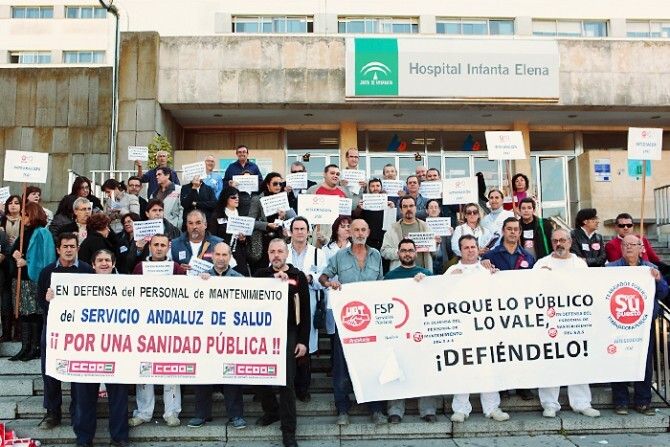 UGT exige que se cumplan los acuerdos para la integración del personal de mantenimiento de los hospitales