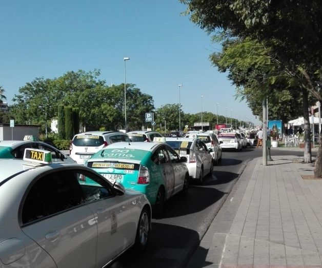 Los taxistas apoyan la huelga a nivel nacional y mantienen las movilizaciones tras no llegar a acuerdo con Fomento