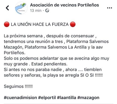 El runrún: Los defensores de las playas traman 'algo grande'
