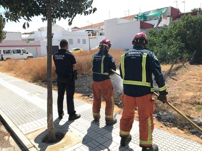 Detienen en Lepe a un hombre que trataba de prender fuego en varias zonas de pastos