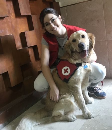 Cruz Roja Huelva ya cuenta con su primer 'perro voluntario', el Golden Retriever Lenny