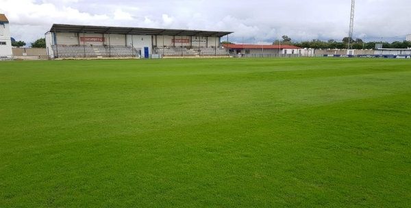 El césped de la Ciudad Deportiva del Recre ya parece otro