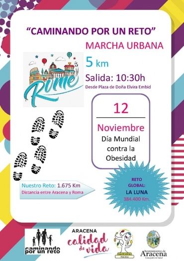 Aracena 'caminará por un reto' para concienciar contra la obesidad infantil