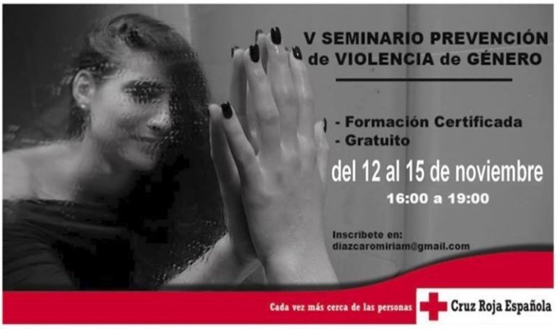 Cruz Roja acogerá desde el lunes su V Seminario de Prevención de Violencia de Género