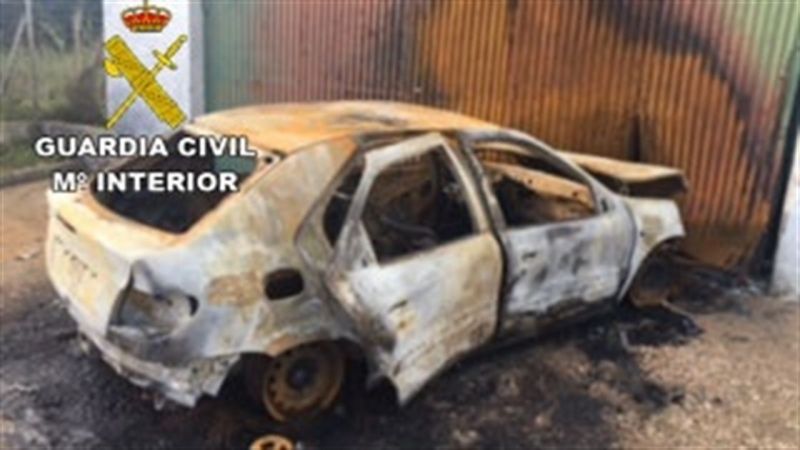 Detenido por su presunta relación con el incendio de un coche robado junto a una gasolinera de Cartaya