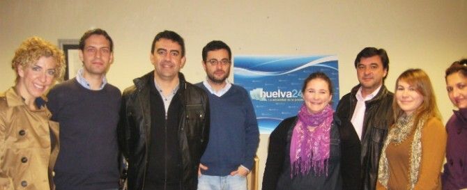 Los políticos visitan la redacción de huelva24.com