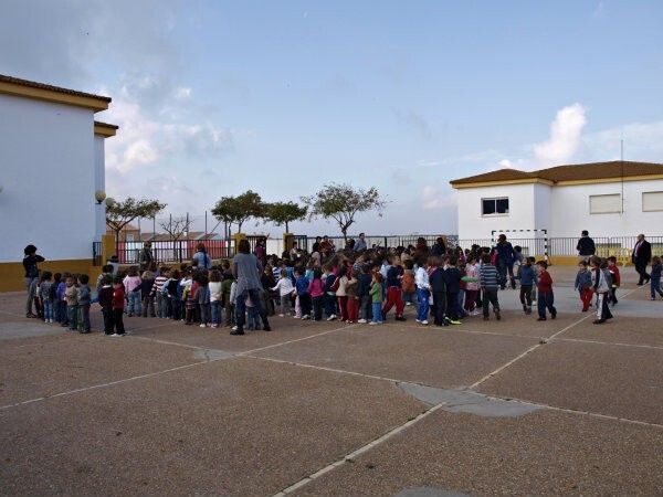El CEIP Antonio Guerrero de Aljaraque realiza un simulacro de evacuación del centro