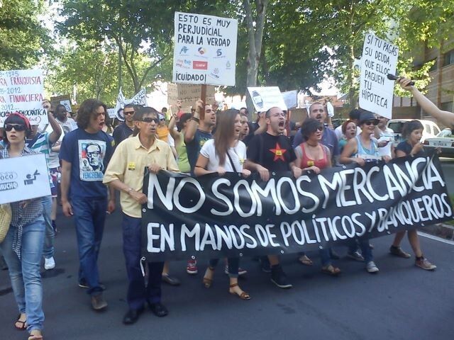 El movimiento 15-M vuelve con fuerza a las calles de Huelva