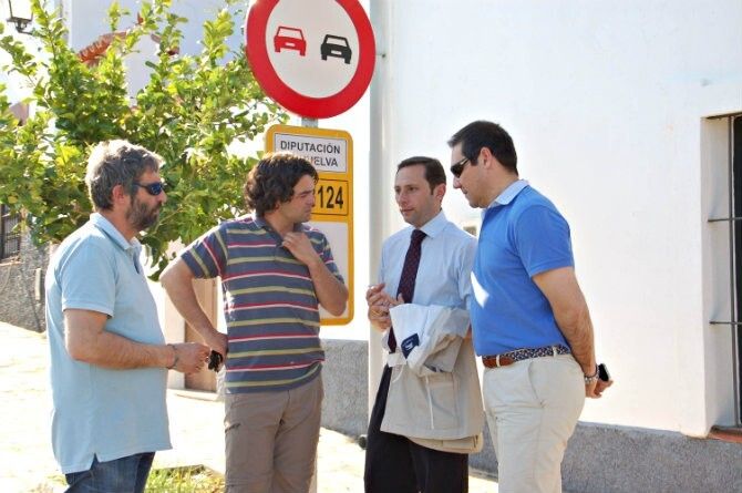 La obras de Diputación mejoran el acceso oeste a Linares de la Sierra