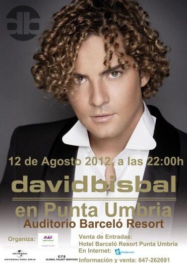 Este sábado se ponen a la venta las entradas para el concierto de Bisbal en Punta Umbría