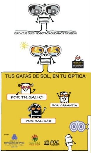 Los ópticos alertan sobre el uso de gafas de sol sin garantías en una campaña informativa