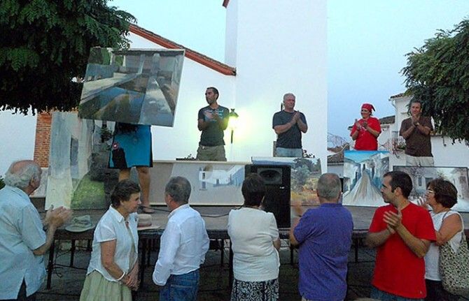 Irene Cuadrado gana el primer premio en el XIV Certamen de pintura al aire libre en Cortelazor