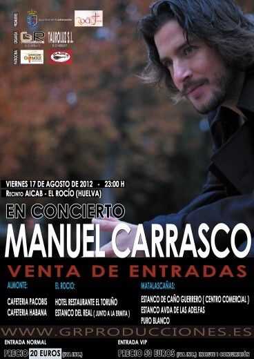 Manuel Carrasco cantará en El Rocío por el Año Santo Jubilar