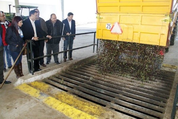 Caraballo muestra su respaldo a los sectores productivos y anima a consumir aceite de Huelva