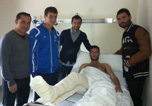 Sergi, Córcoles y Cifu visitan al juvenil Camacho