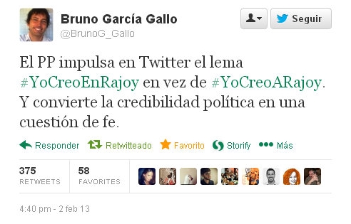 Creer en Rajoy por videoconferencia