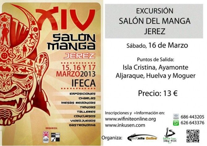 La asociación Inku Sen organiza una excursión al Salón del Manga de Jerez