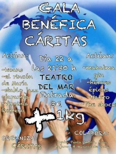 Gala musical en Punta a beneficio de Cáritas