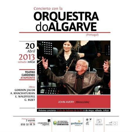John Avery dirigirá la Orquesta del Algarve en Ayamonte