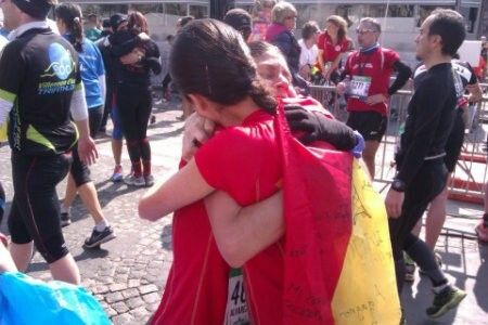 La onubense Verónica Guerrero logró completar la maratón de París