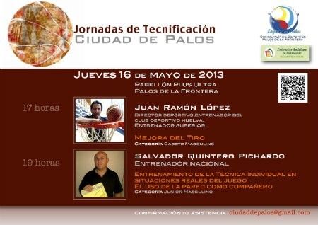 Juan Ramón López y Salvi Quintero en unas jornadas de tecnificación en Palos