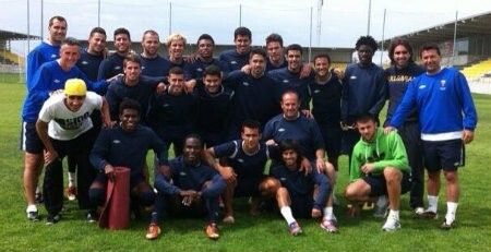 Dani Bautista entrena con el San Roque