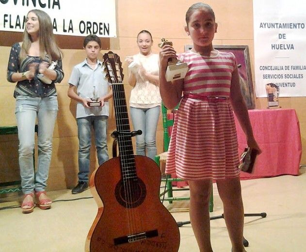 Soledad Díaz, Colón de Oro del concurso infantil de fandangos de la Peña Flamenca la Orden