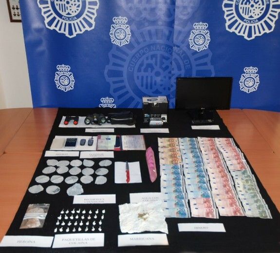 La Policía Nacional desmantela un punto importante de venta de droga