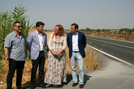Diputación finaliza la mejora de la carretera que une Trigueros con Gibraleón