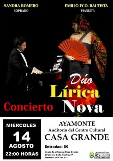 Recital del dúo Lírica Nova en la Casa Grande de Ayamonte