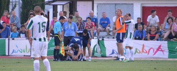 Ruymán ya ha entrenado hoy con sus compañeros tras abandonar el hospital