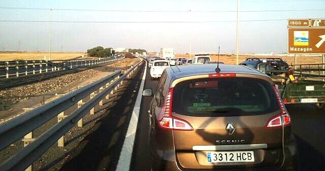 Importantes retenciones en la A-49 hacia Sevilla