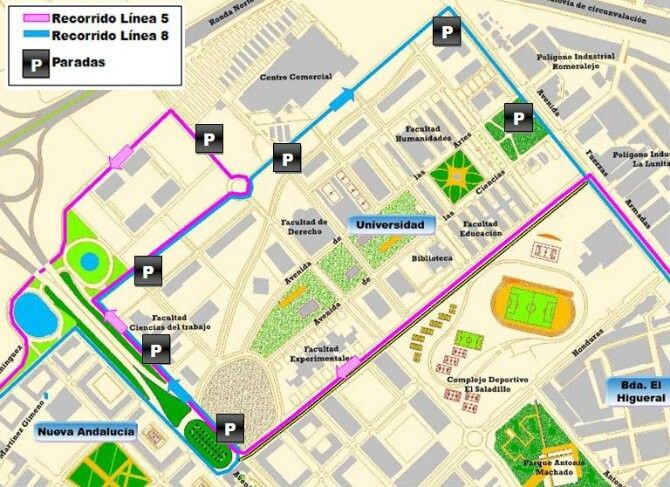 Las líneas de autobuses 5 y 8 pararán en Holea