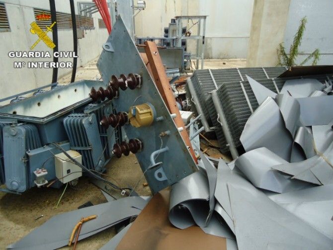 Seis ladrones aprovechan el día de Reyes para desmontar una subestación eléctrica en Aljaraque