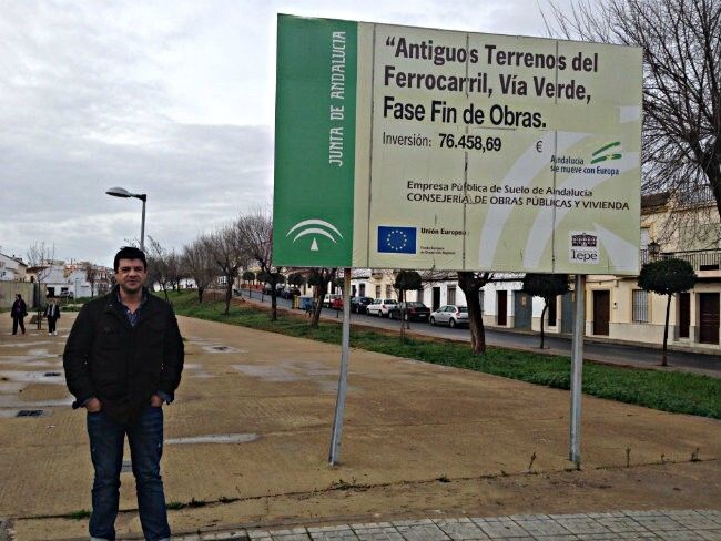 IU exige al Ayuntamiento de Lepe que finalice las obras de la Vía Verde