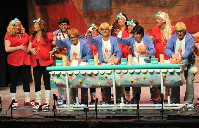 Las murgas, protagonistas en una noche de mucha calidad chirigotera
