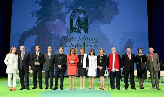 La Junta conmemora el 28 de febrero con la entrega de las Medallas de Andalucía
