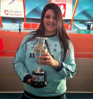 Estela Cazorla, campeona de España cadete en peso