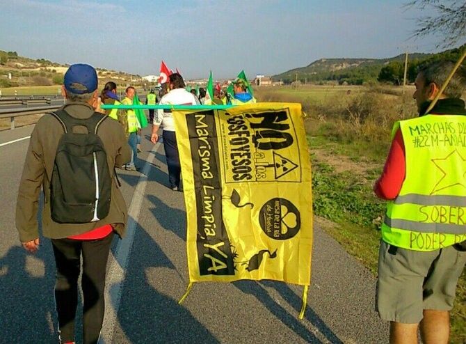 22M: Mesa de la Ría en la Marcha por la Dignidad en Madrid