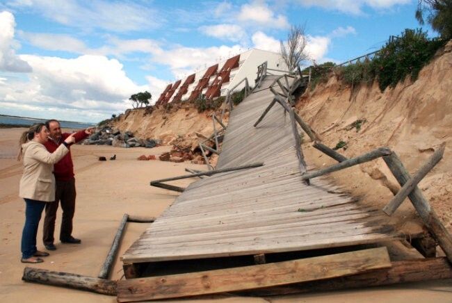 El alcalde de Cartaya se reunirá con el subdelegado para analizar los daños del temporal en Nuevo Portil