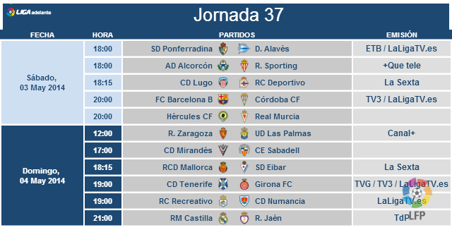 Ya hay horarios para los partidos ante el Éibar y el Numancia