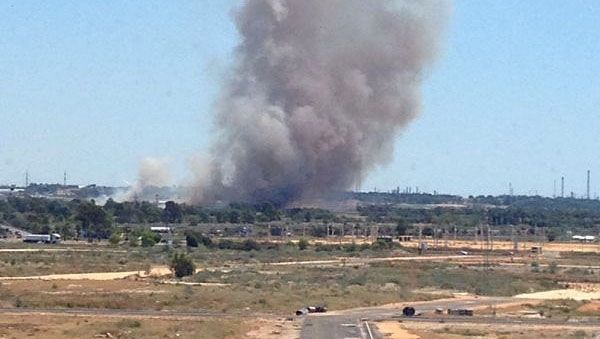 Extinguido el incendio de pastos en Marismas del Pinar, que afecta a unas tres hectáreas