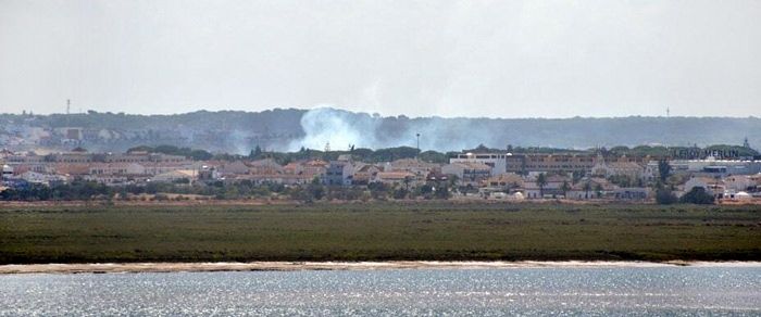 Declarado un incendio en un monte entre Bellavista y Aljaraque