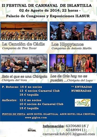 Islantilla será escenario de un atractivo festival de carnaval